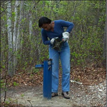 checking groundwater well