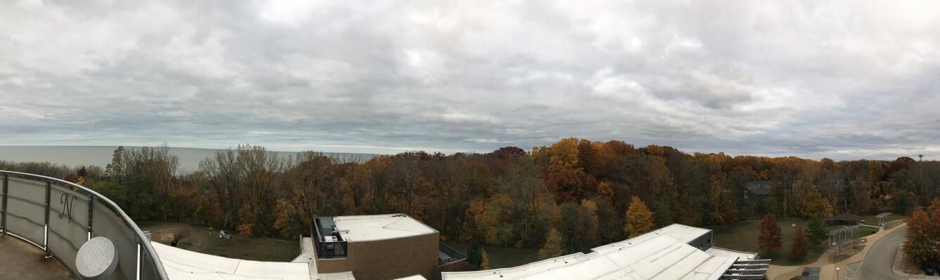 lake, blue sky, clouds, trees, sand beach