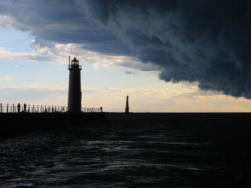 Lake Michigan in a Storm