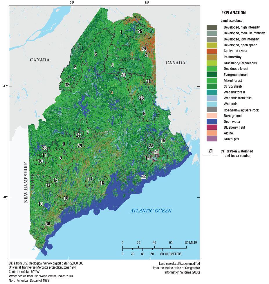 Land use for the Maine Soil-Water-Balance model