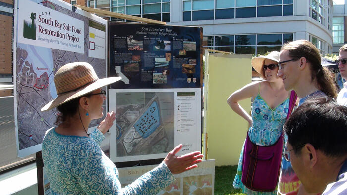 Laura Valoppi at USGS Open House