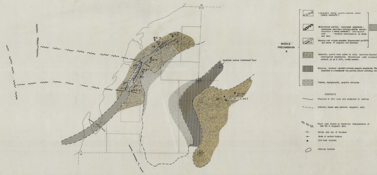 E.K. Lehmann Mining Collection, Geologic Map, Wisconsin