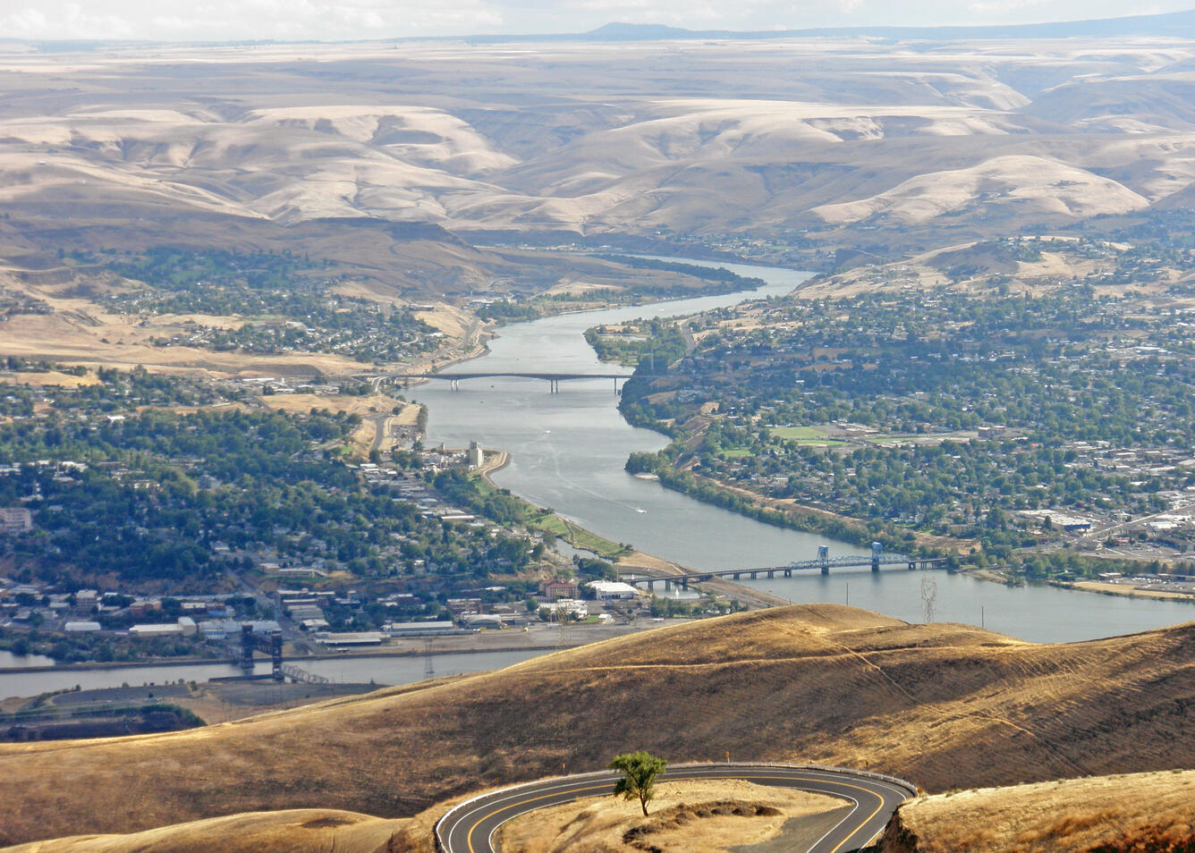  Confluence of the Snake and Clearwater Rivers at Lewiston, Idaho