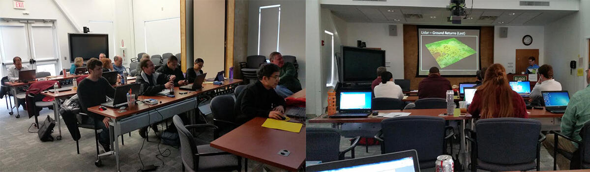 Participants at the March 2016 USGS Tribal LIDAR Training