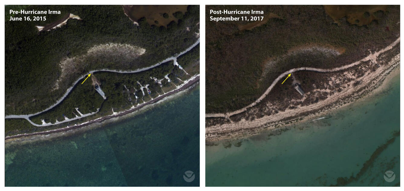 erosion in Bahia Honda Key State Park