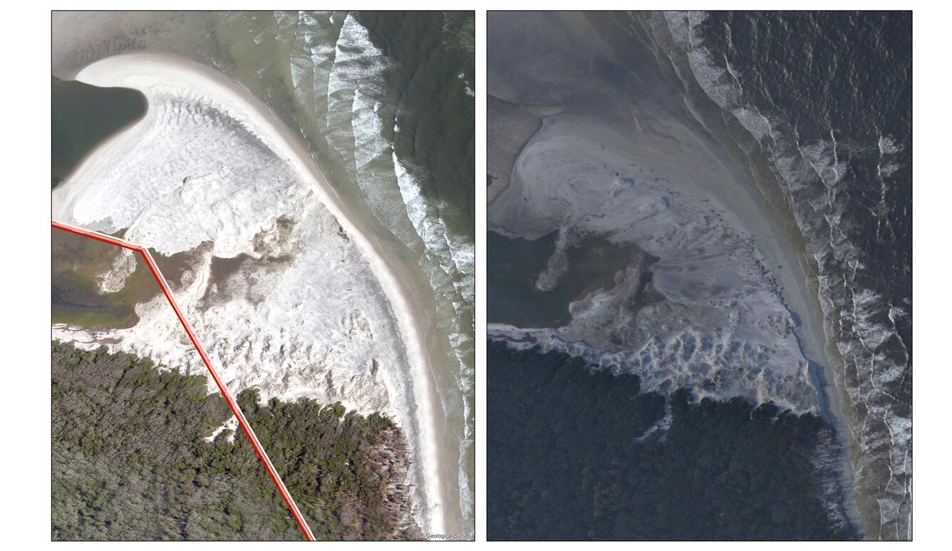 The northern end of Little Talbot Island 