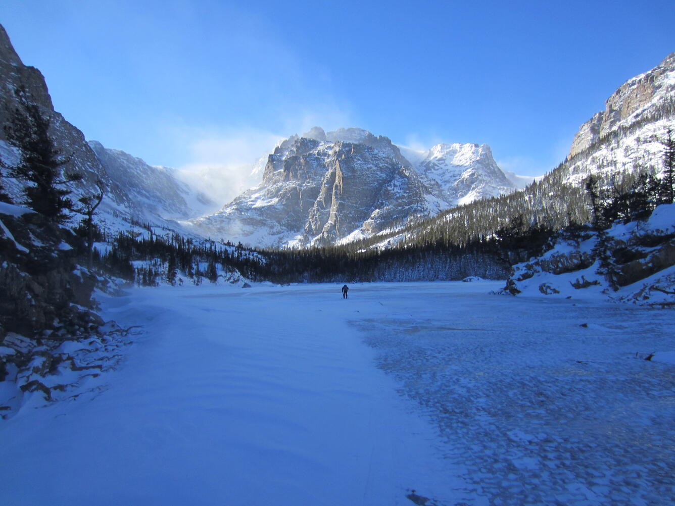 Loch Vale, CO in winter