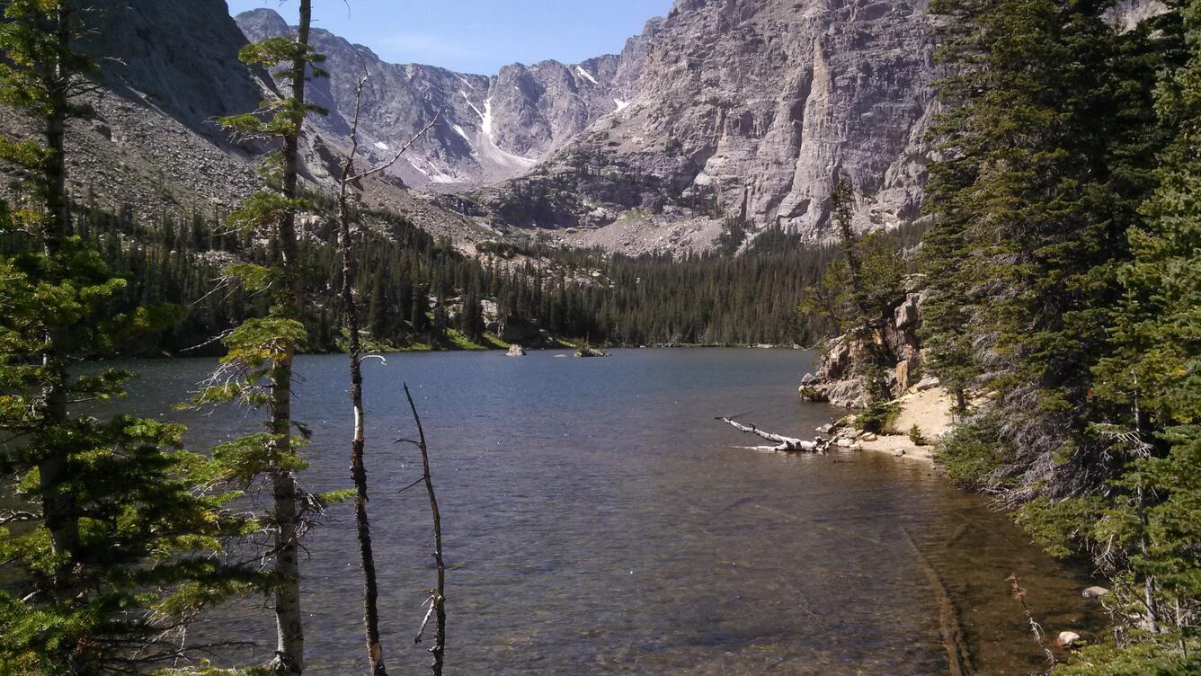 Lochvale lake in Rocky Mountain National Park. 