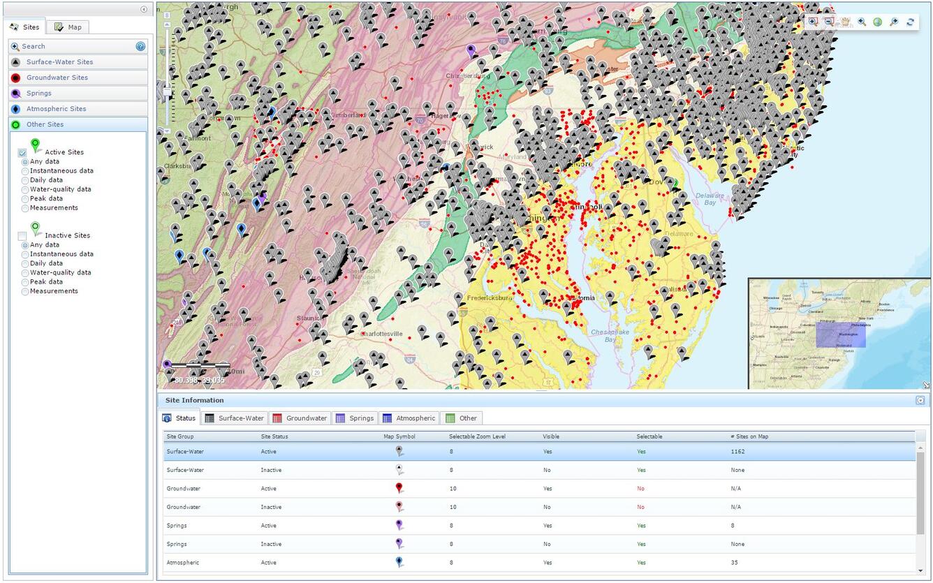 NWIS Mapper Web Site Graphics