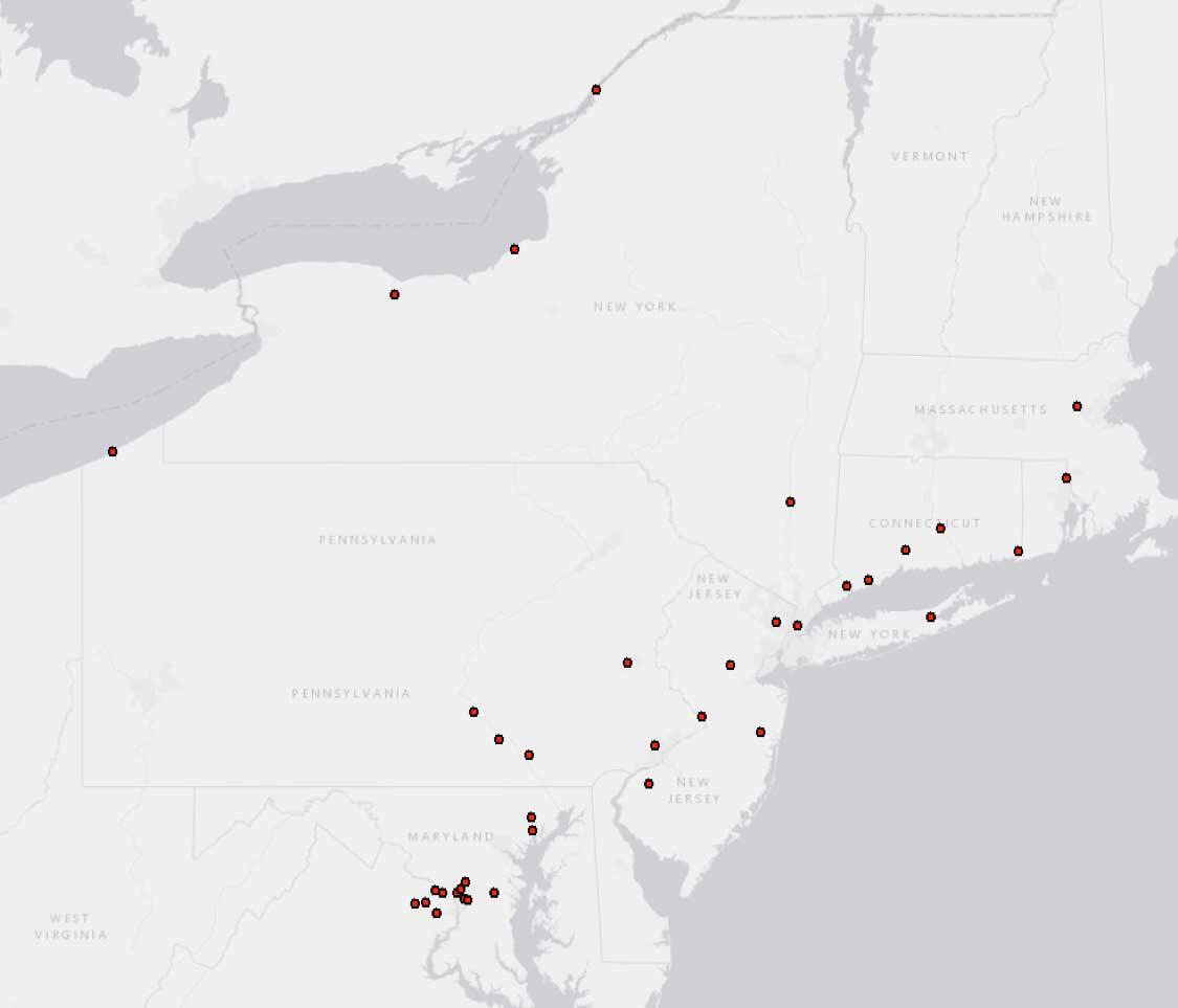 Microplastics Monitoring Sites