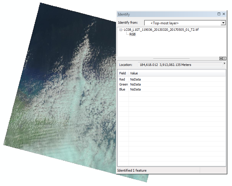 Landsat Level-1 Full Resolution Browse image - NoData fill