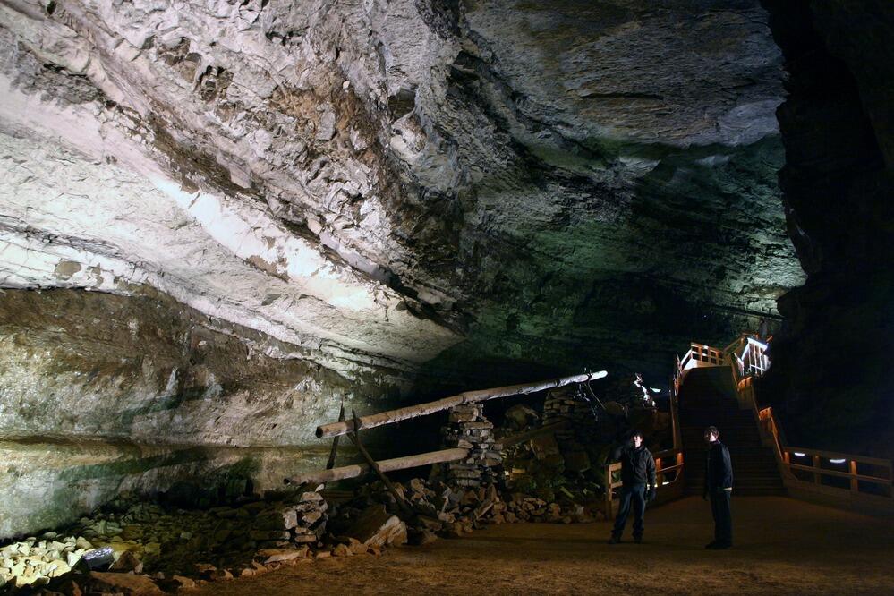 Old pipes in Mammoth Cave