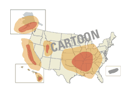 Historical maximum seismic intensities