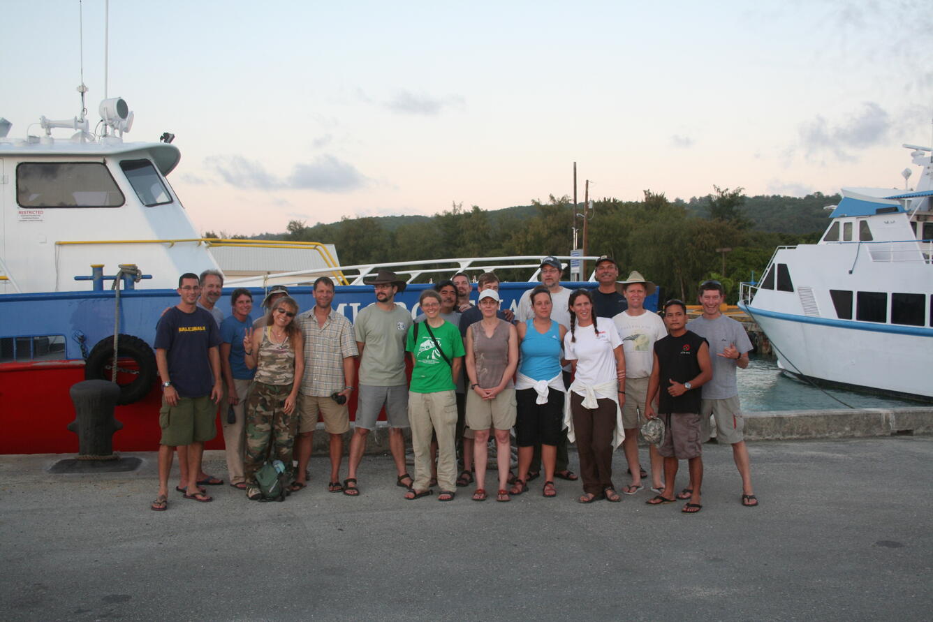 Survey crew from the Northern Mariana Islands