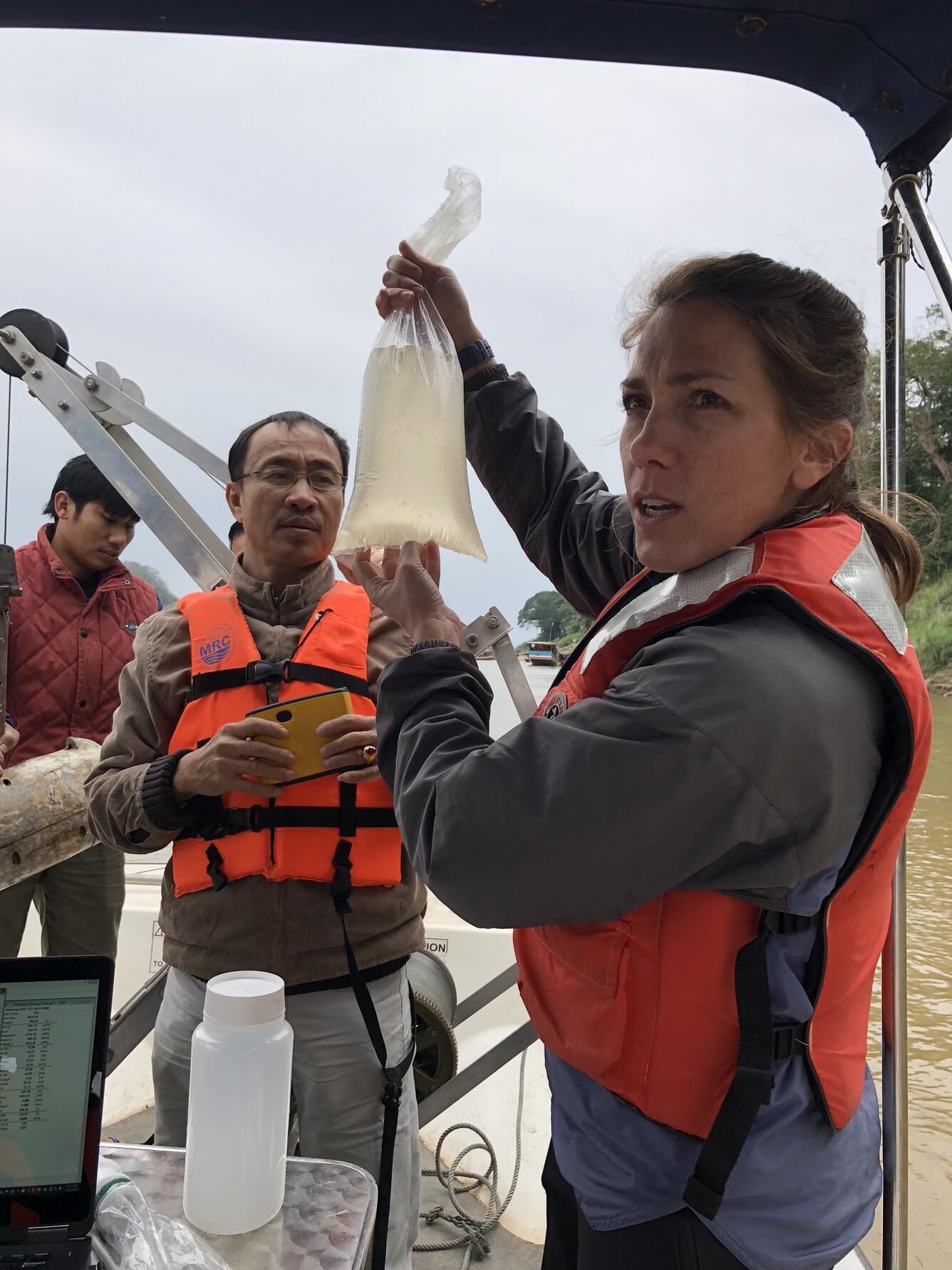 Sediment Sampling on the Mekong River