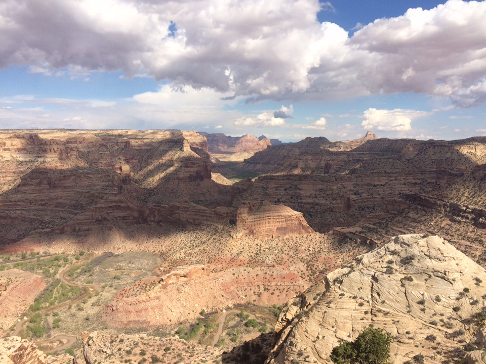 Landscape view of the San Rafael River in Utah.