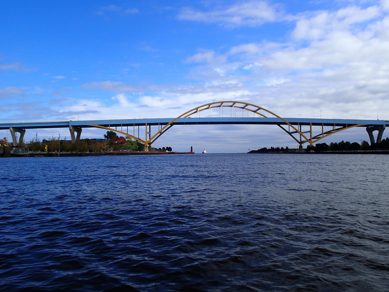 Milwaukee Harbor from boat launch