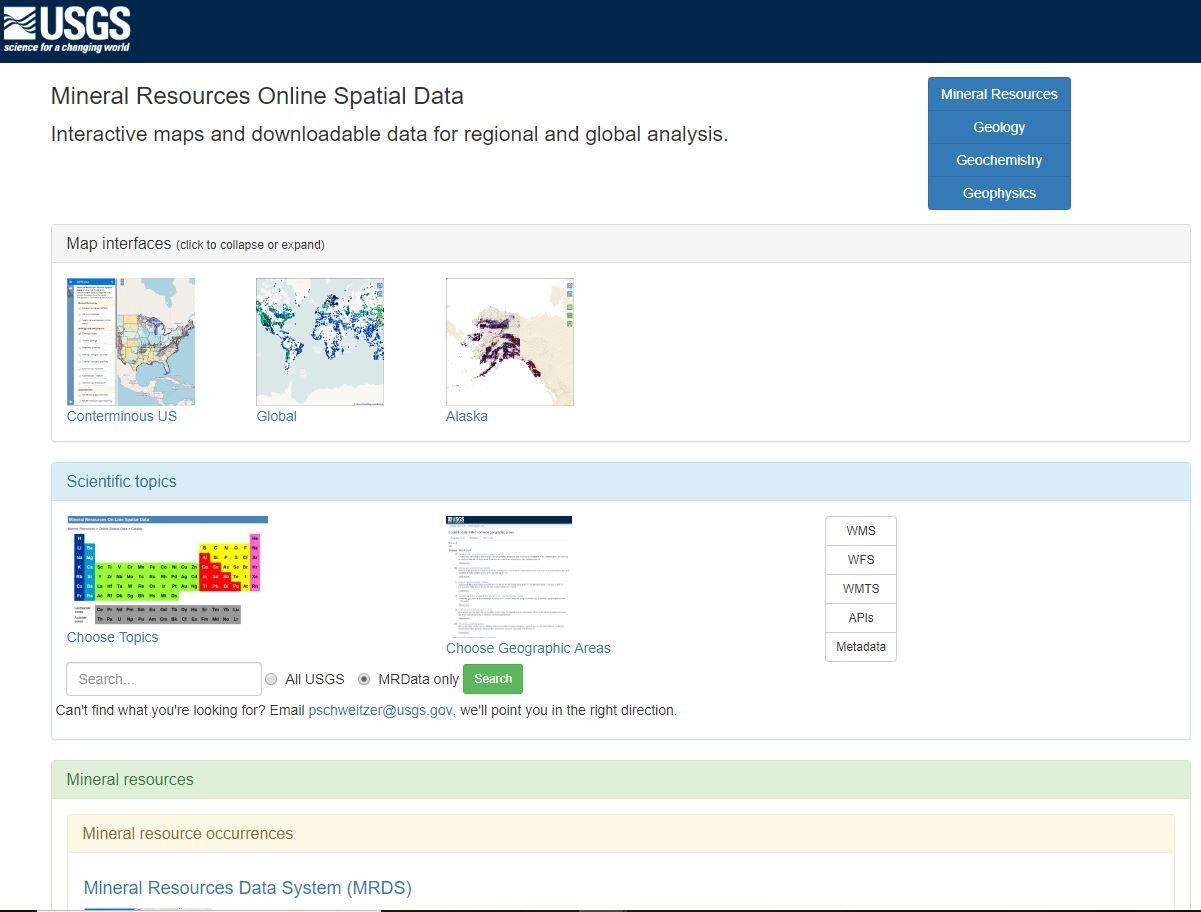 Earth MRI - Mineral Resources Online Spatial Data