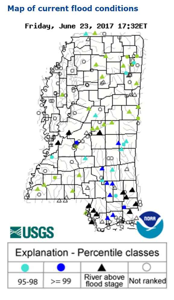 Mississippi Flood Watch Map