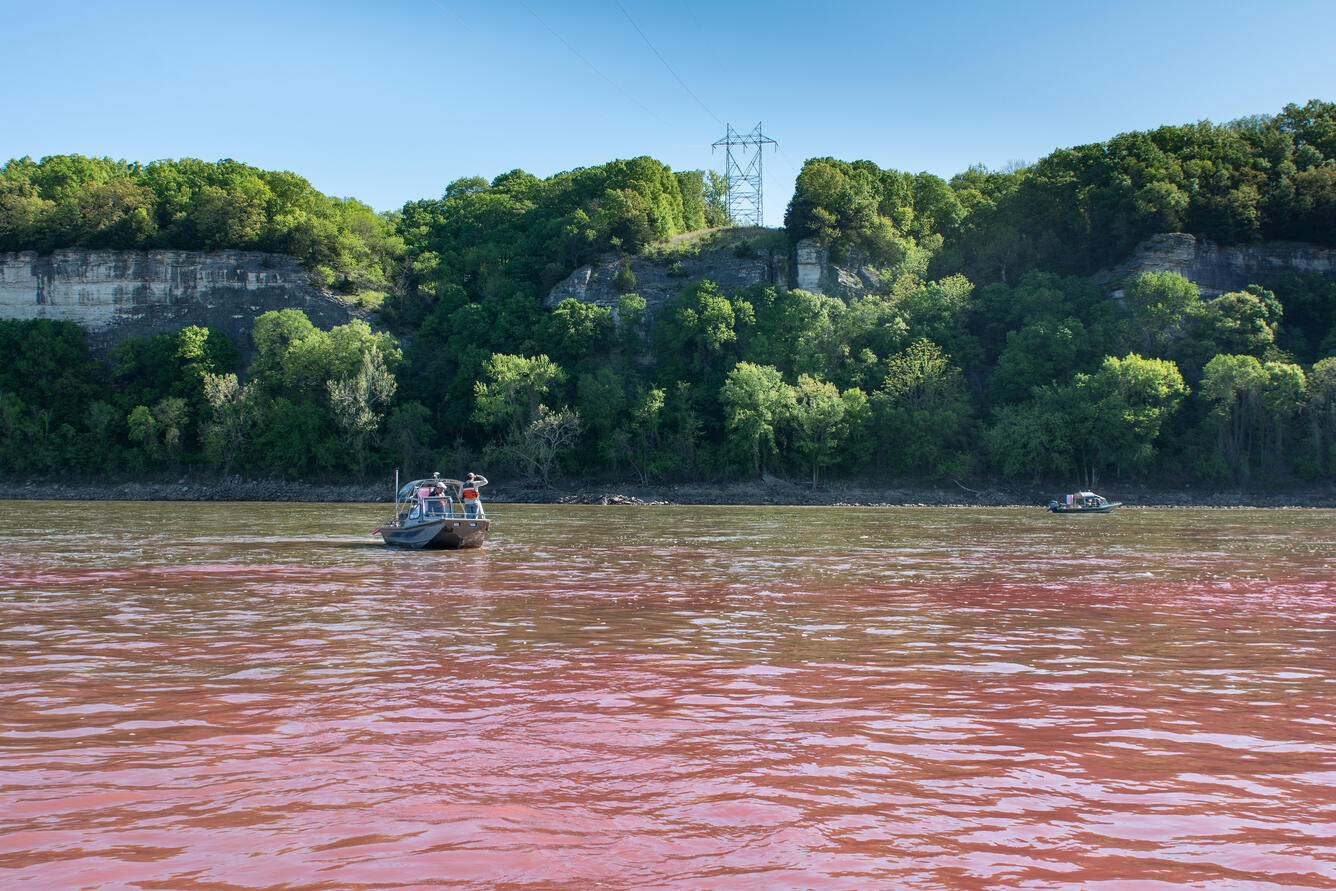 USGS Missouri River Dye Tracing Event