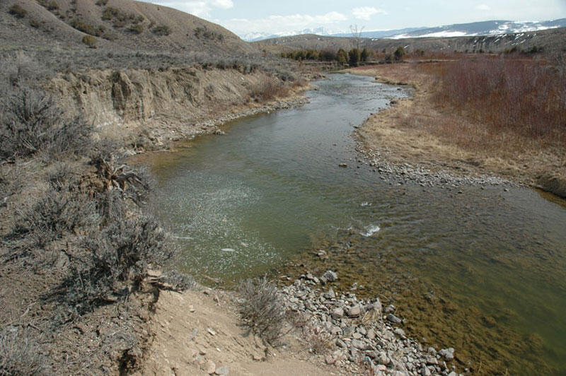 Muddy Creek near Kremmling, CO, Below Cross Section 4, April 2008