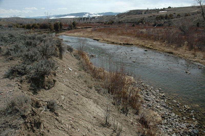 Muddy Creek near Kremmling, Colorado, Above Cross Section 5, April 2008