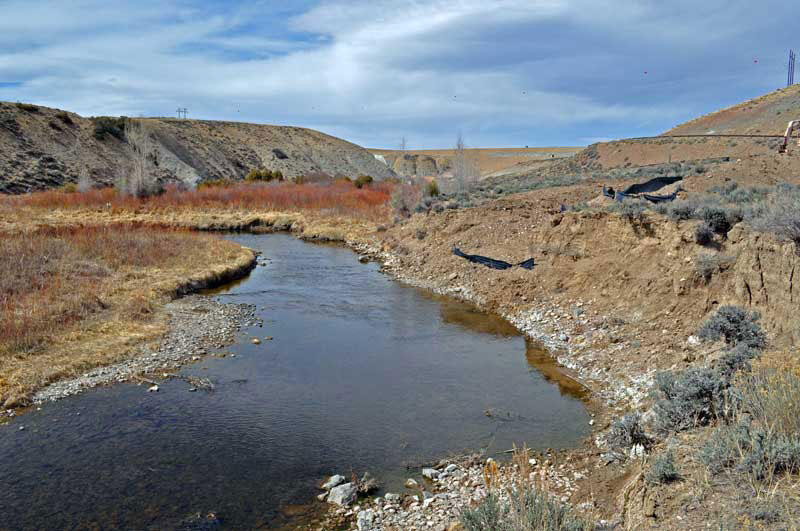 Muddy Creek near Kremmling, Colorado, Above Cross Section 5, March 2012