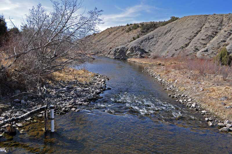 Photo of Muddy Creek near Kremmling, Colorado (March 2012)