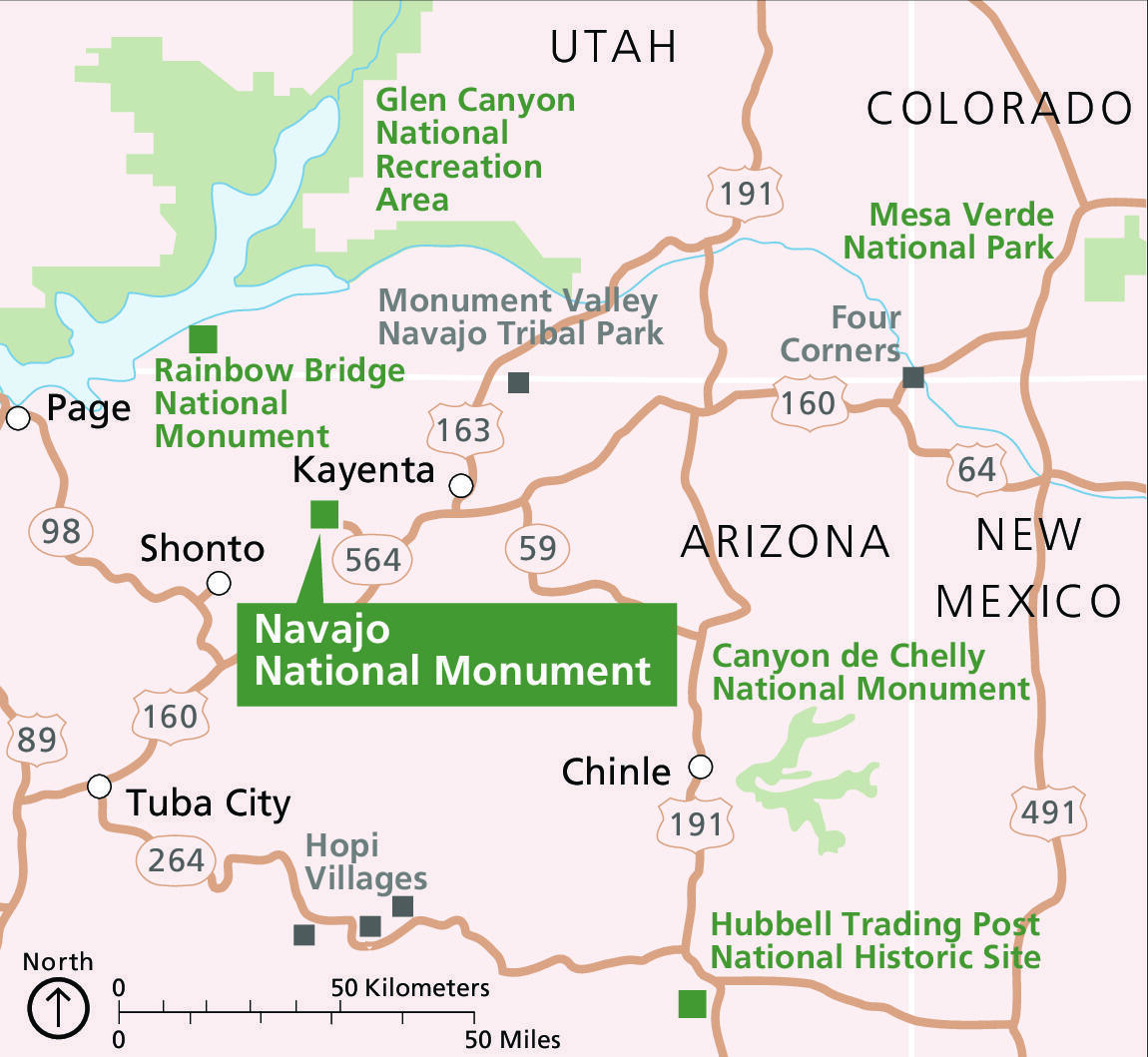 Navajo National Monument Map
