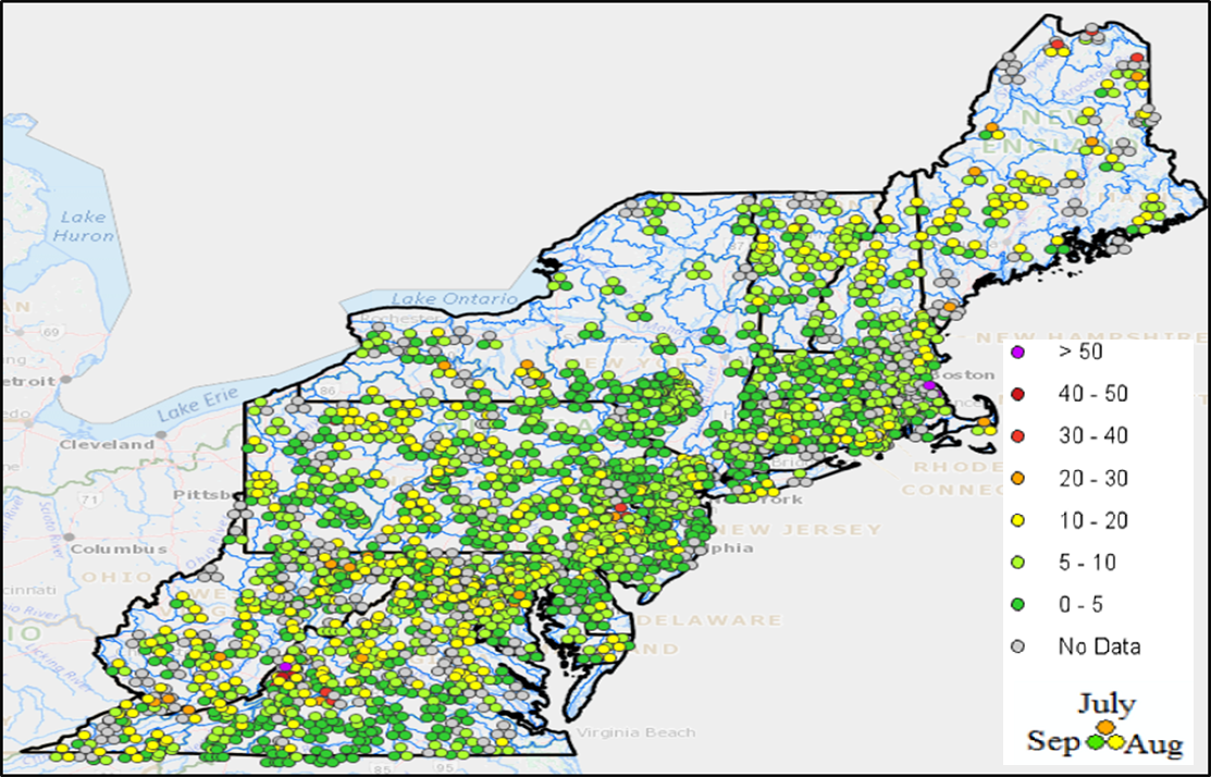 Drought Streamflow Probabilities in Northeast Region