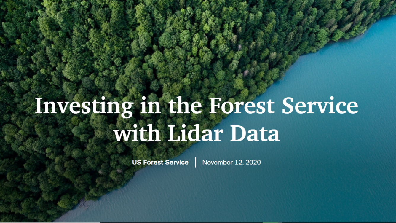 3DEP Uses - Investing in the Forest Service Title Screen Grab