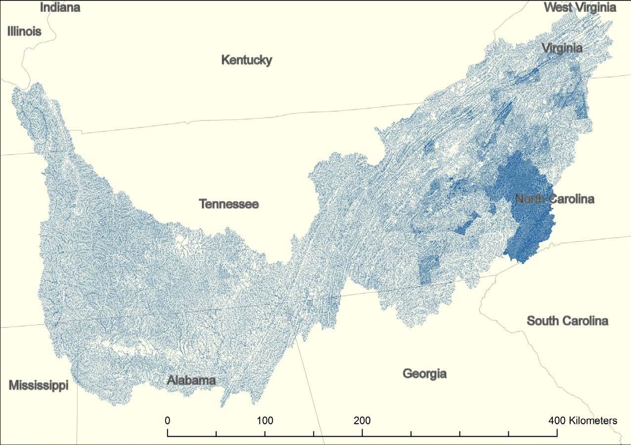 Screenshot from NHD Seminar 6 Presentation showing All Flowlines