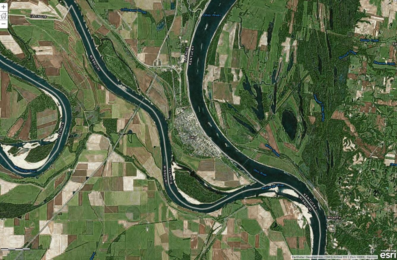 Screenshot of topo map imagery from My Map web service