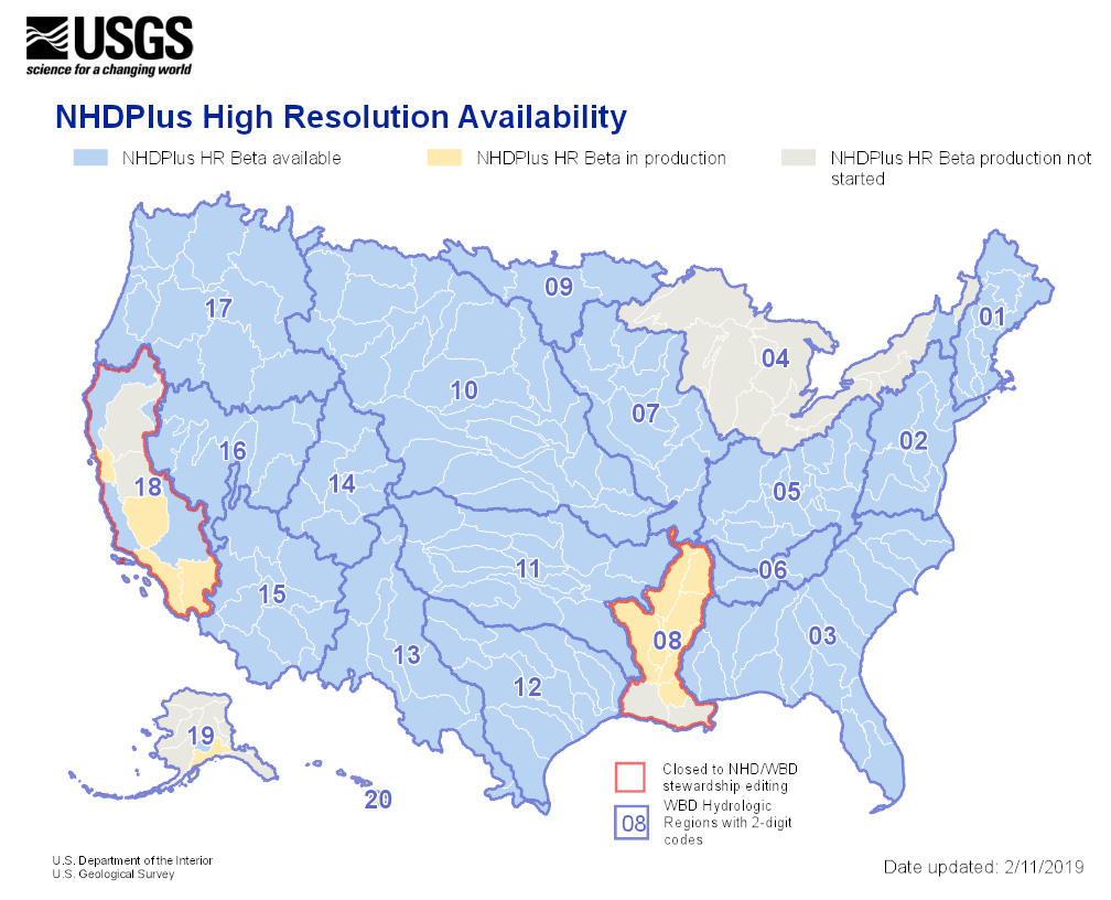 NHD Status graphic February 11 2019