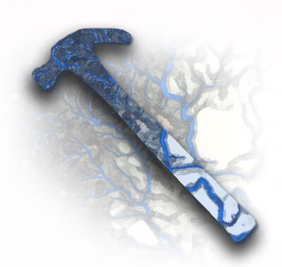 Hammer with a stream overlay