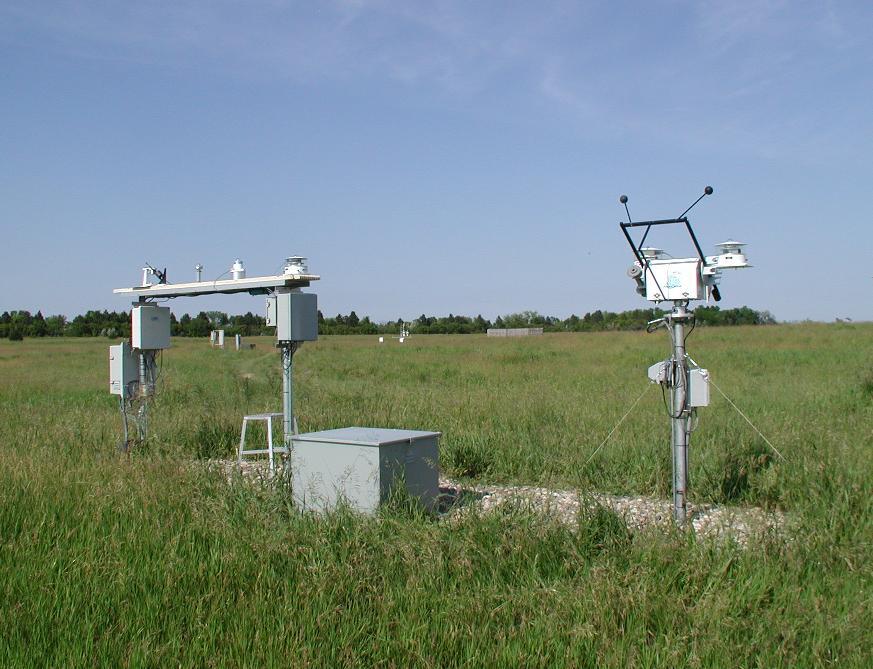 A portion of NOAA's SURFRAD station at EROS