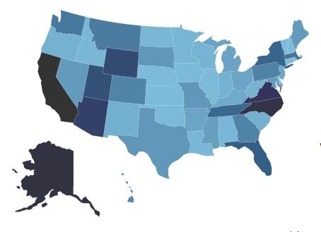 US map screen capture