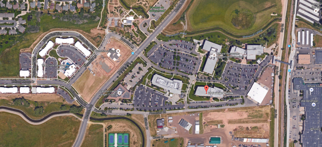 Map of driving directions to NRRC.