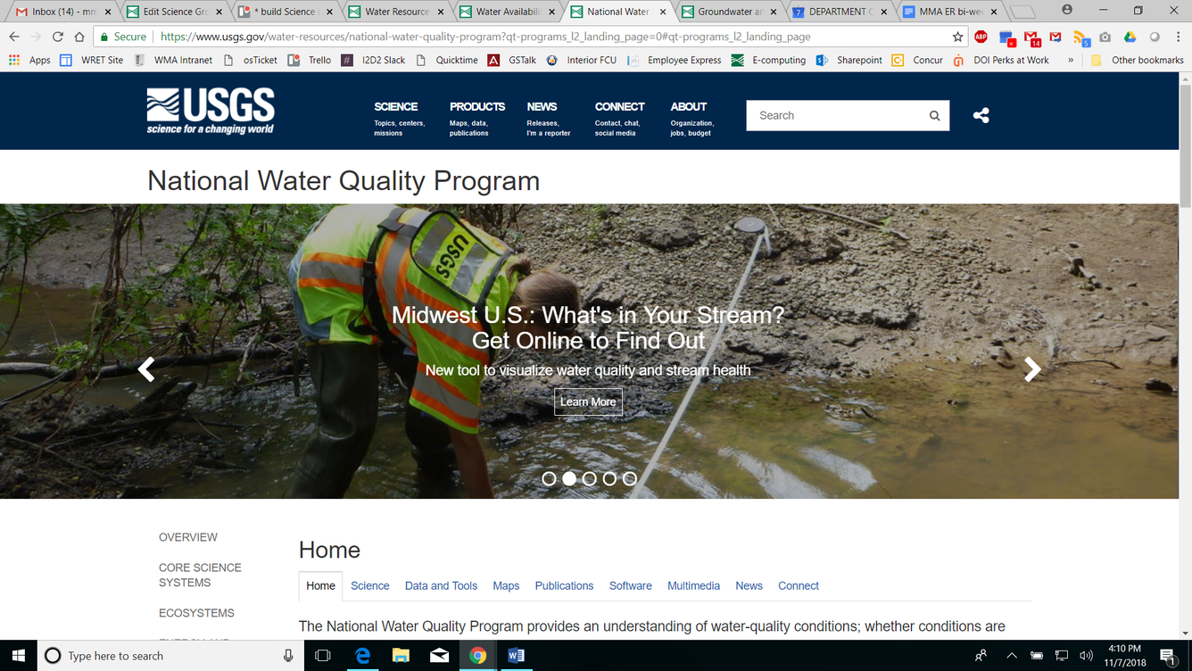 National Water Quality Program