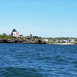 Sakonnet River, the eastern arm of the Narragansett Bay, Rhode Island