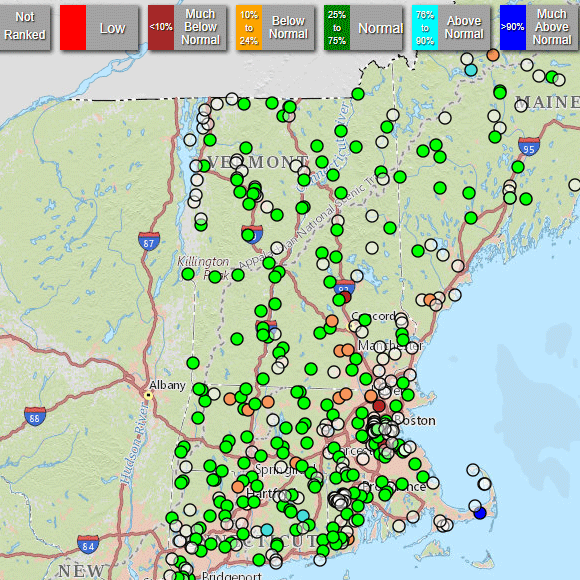 New England Water Conditions Map