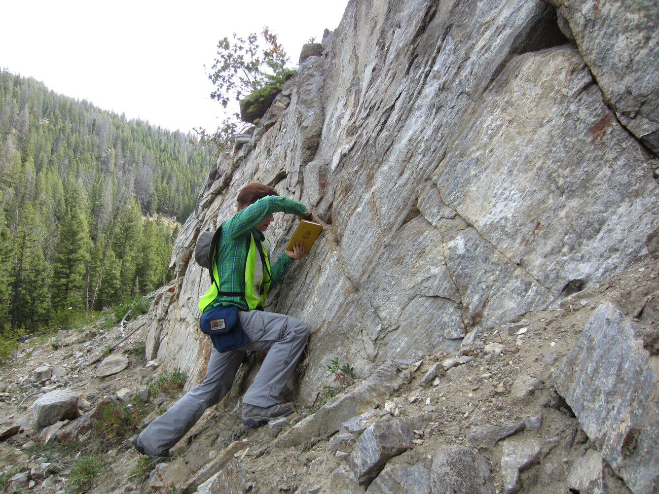 Niki Wintzer performing field work in Idaho