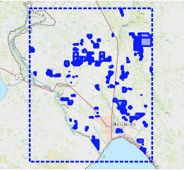 Okeechobee County, Florida irrigated agricultural land-use GIS shapefile