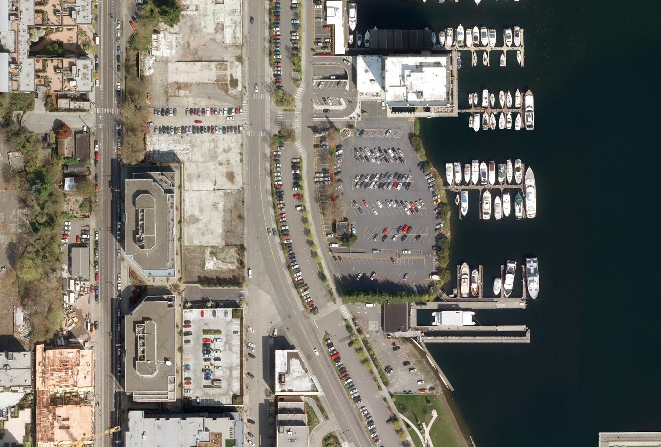 Portion of 2012, 0.3 meter High Resolution Orthoimage data near  Lake Union, Seattle, Wash.