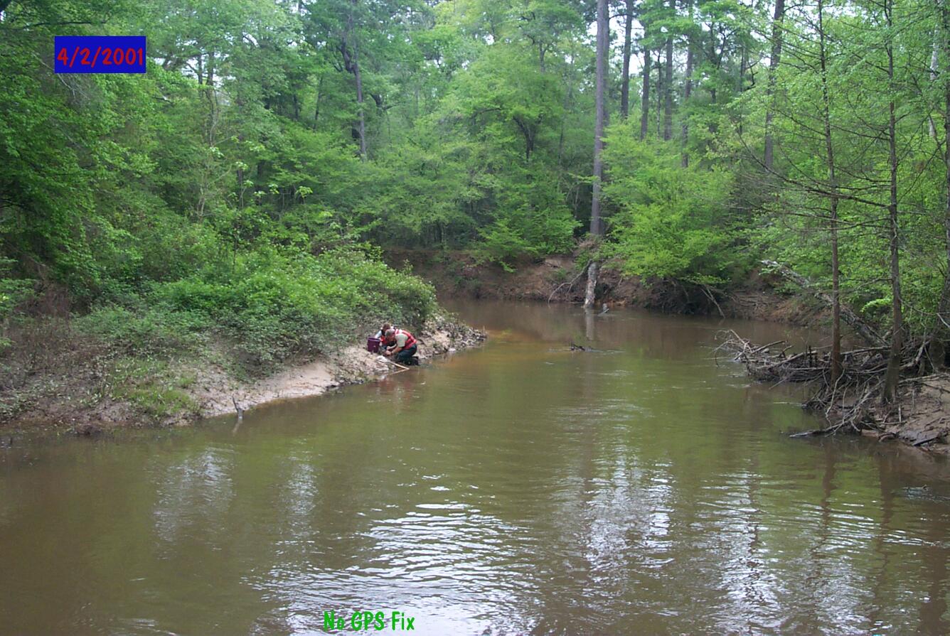 Collecting biological samples in Big Thicket National Preserve, Texas