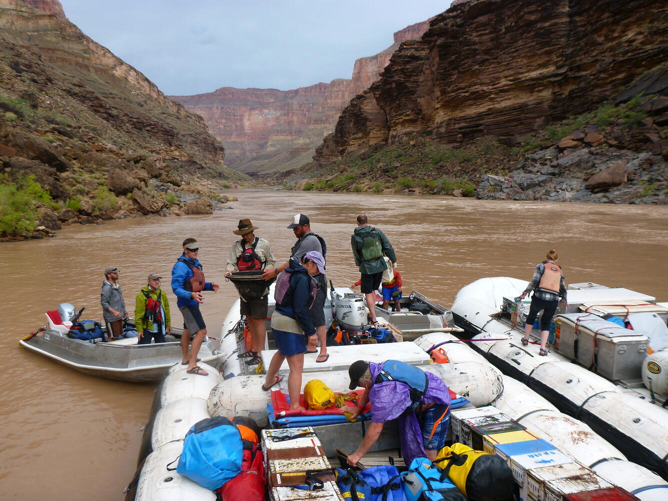 Native fish monitoring trip, Colorado River, Grand Canyon
