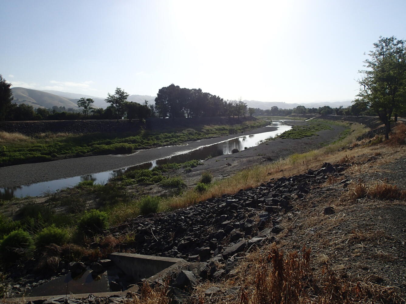 Alameda Creek at Freemont, California