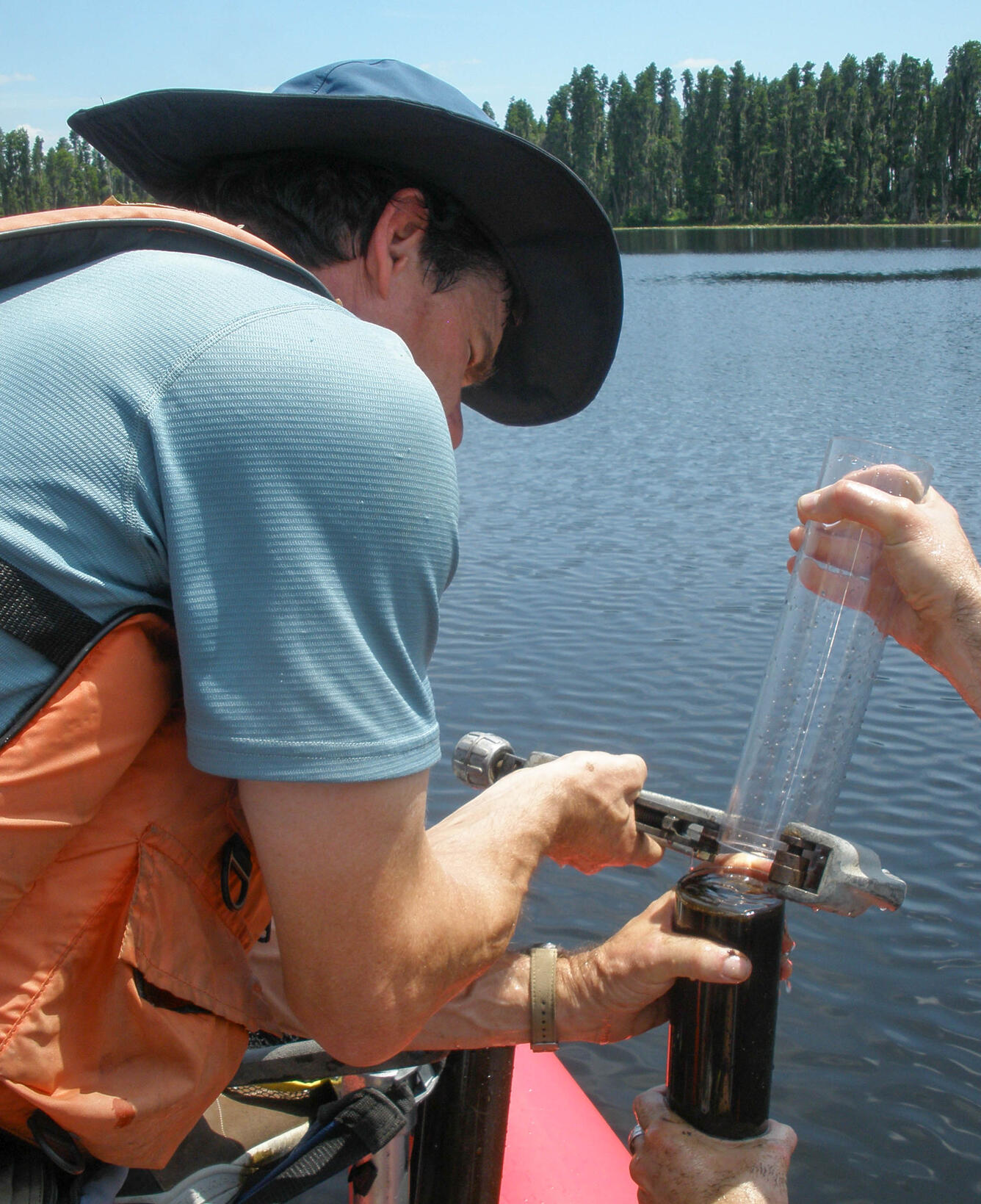 Lake coring sample