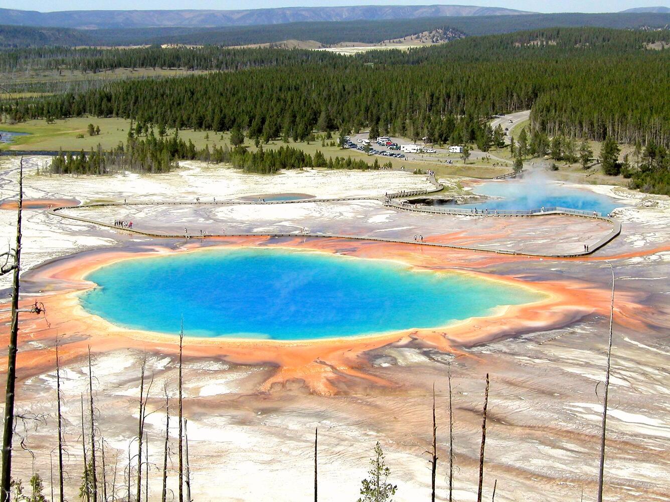Grand Prismatic Spring in Yellowstone National Park