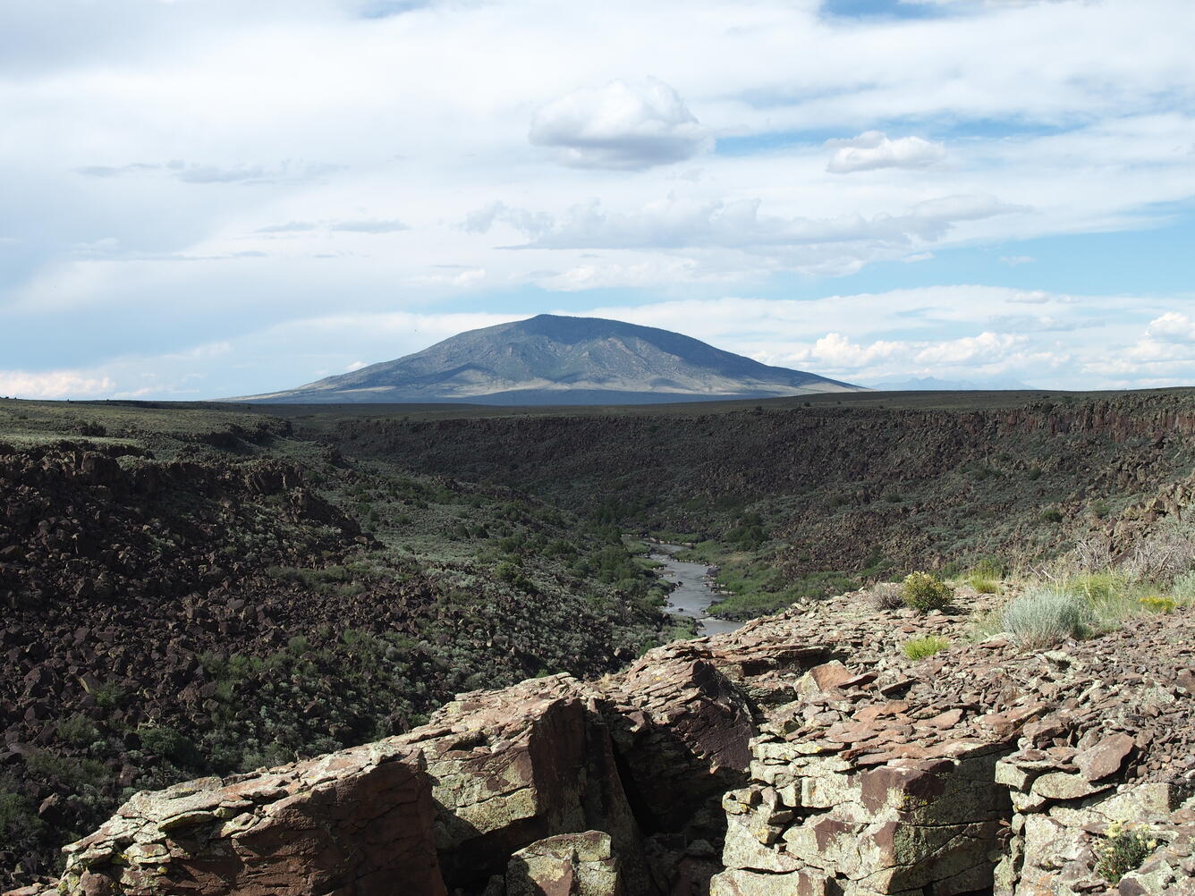 Looking north towards Ute Mountain, New Mexico